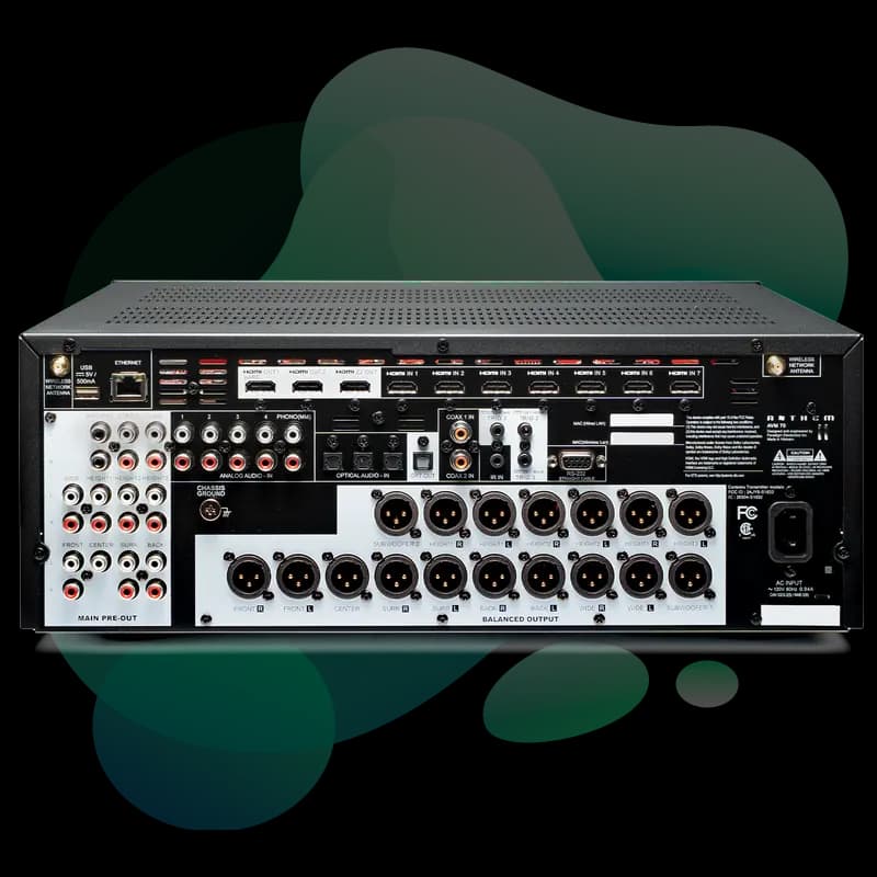 Anthem AVM 70 rear panel view