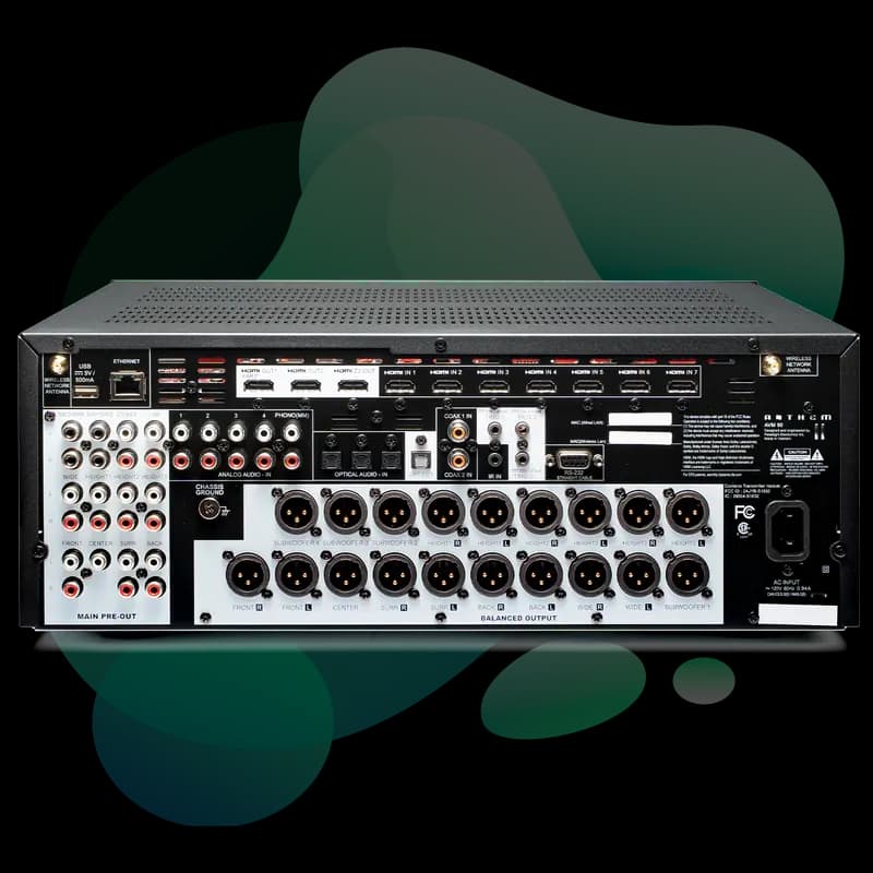 Anthem AVM 90 rear panel view