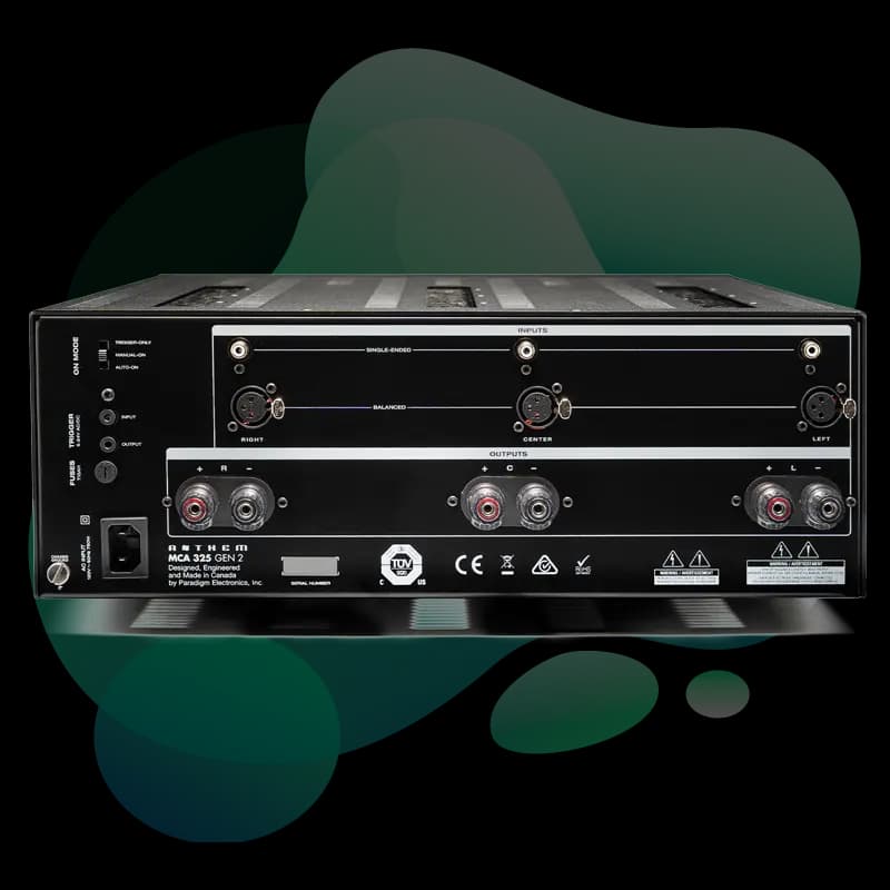 Anthem MCA 325 Gen 2 rear panel view