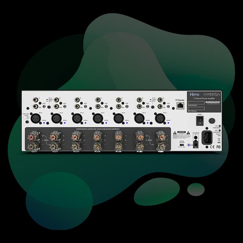 AudioControl Hyperion Hepta rear panel view