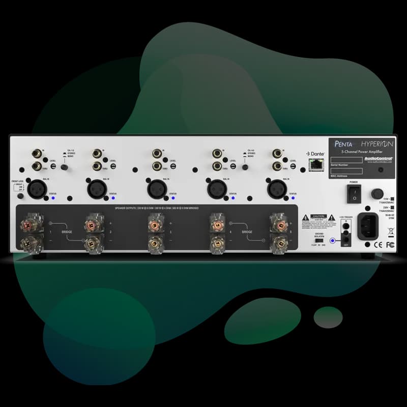AudioControl Hyperion Penta rear panel view