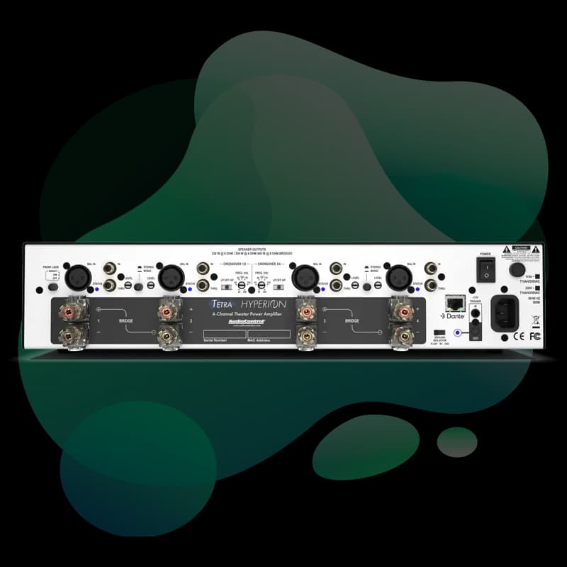 AudioControl Hyperion Tetra rear connectivity view