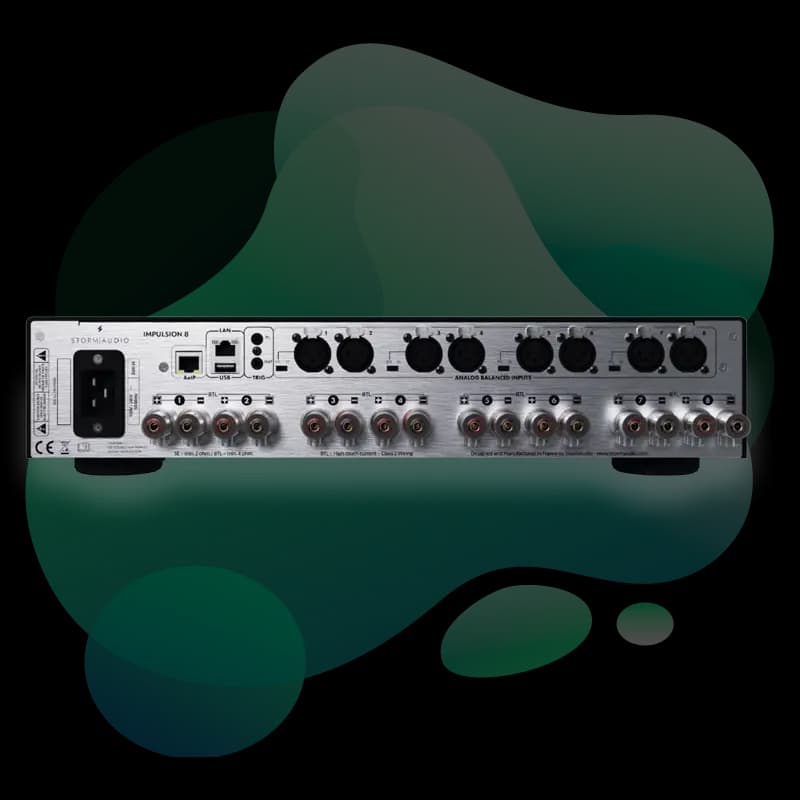 StormAudio Impulsion 8 rear panel view