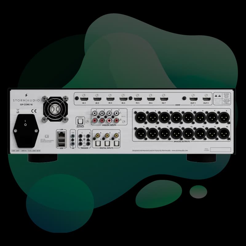 StormAudio ISP Core 16 rear panel view