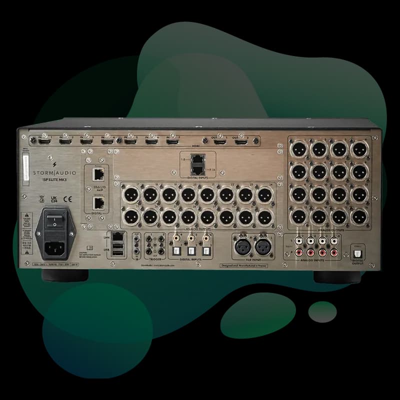 StormAudio ISP Elite MK3 rear panel view