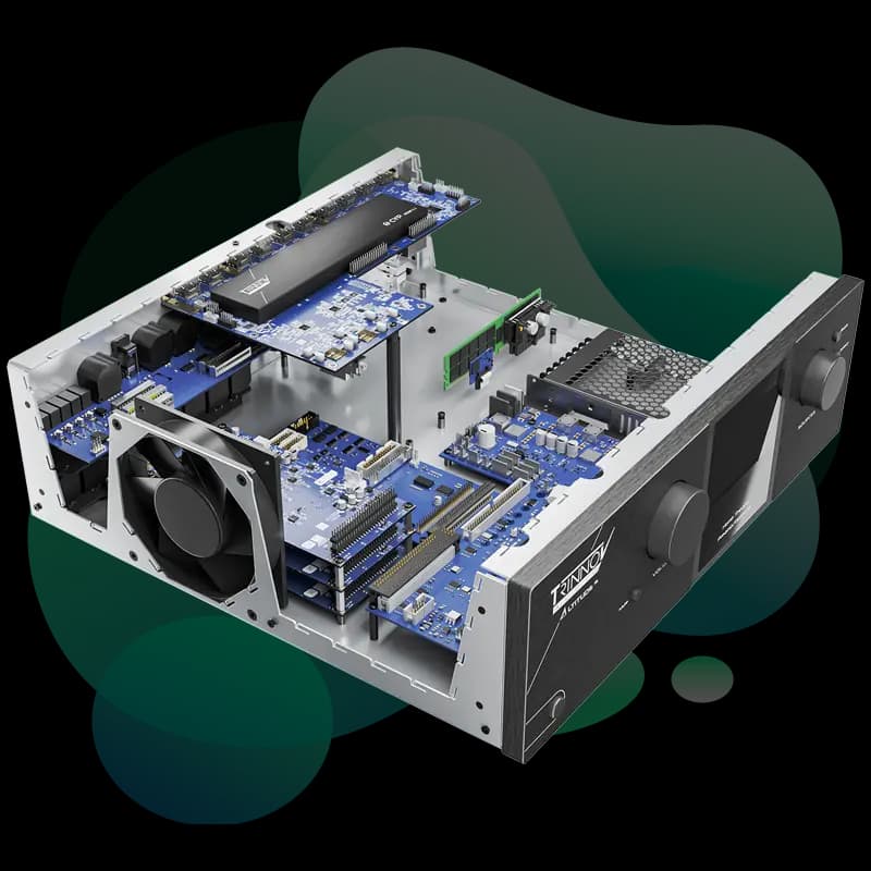 Trinnov Altitude16 angled rack view