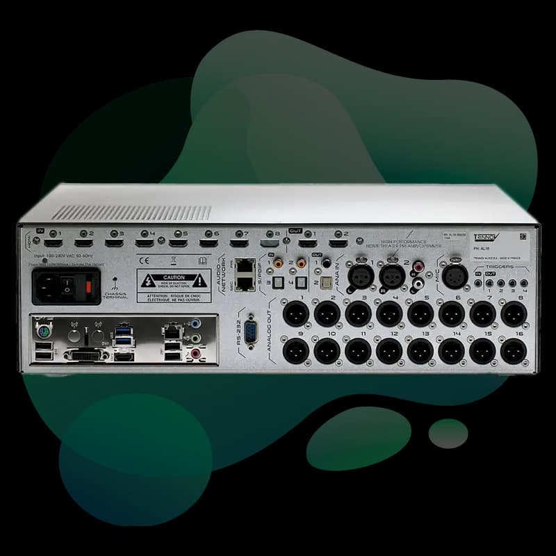 Trinnov Altitude16 rear panel connectivity