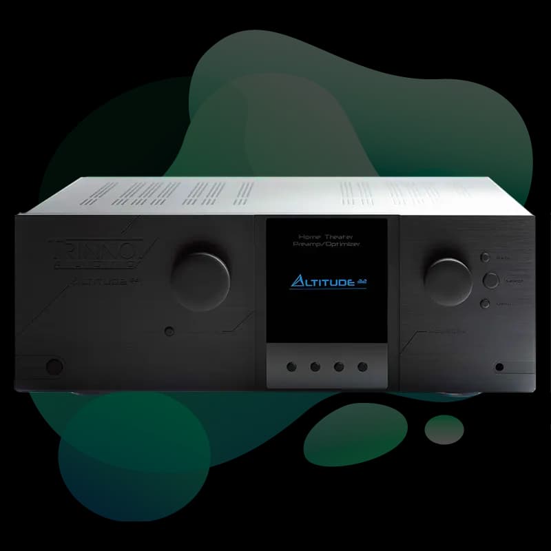 Trinnov Altitude32 front view in rack system