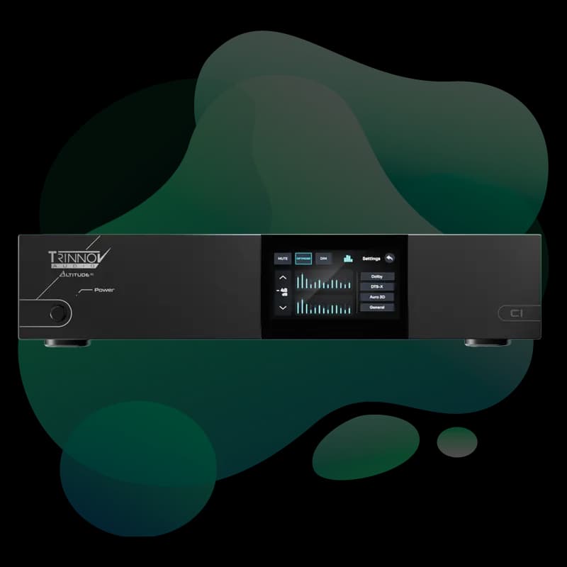 Trinnov AltitudeCI front view with integrated touchscreen