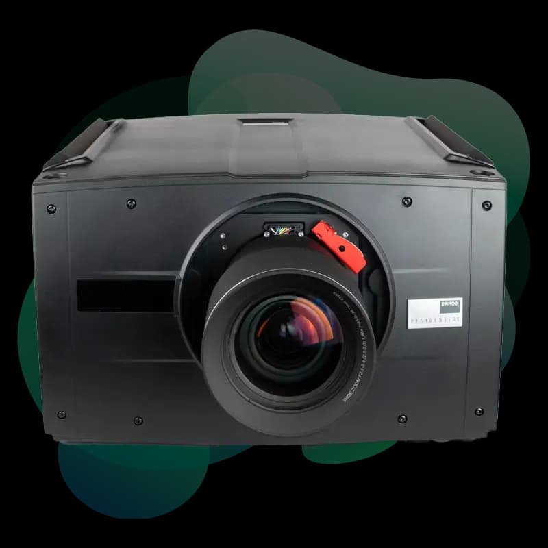 Barco Heimdall+ CinemaScope RGB laser projector — side view