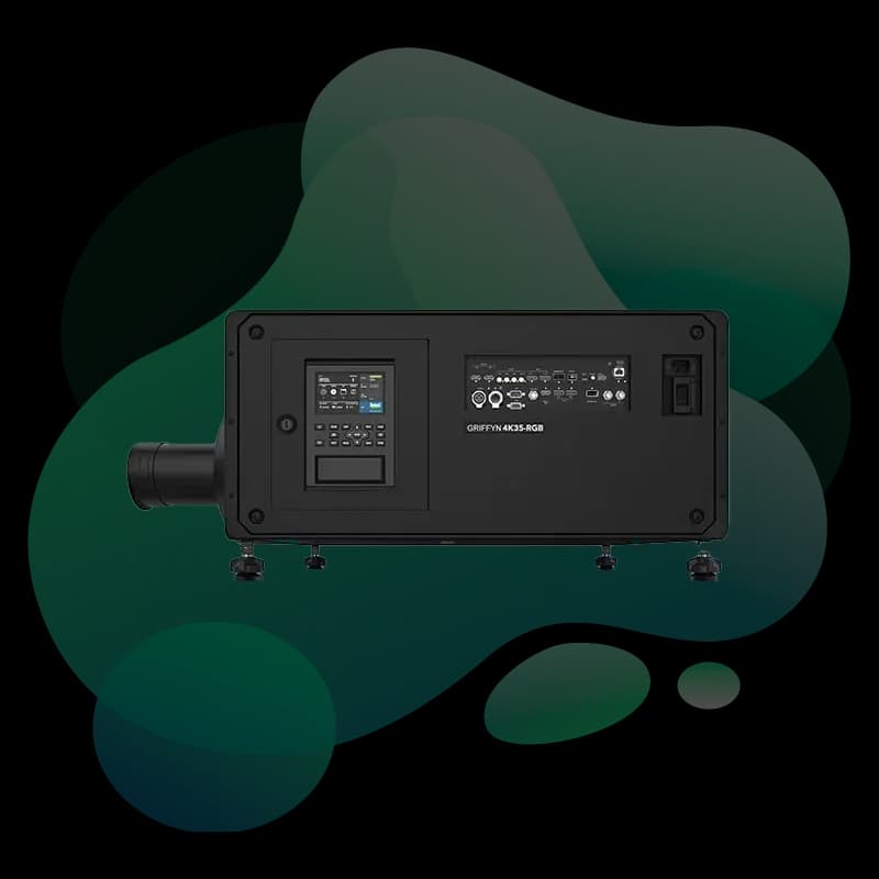 Christie Griffyn 4K35-RGB angled chassis view