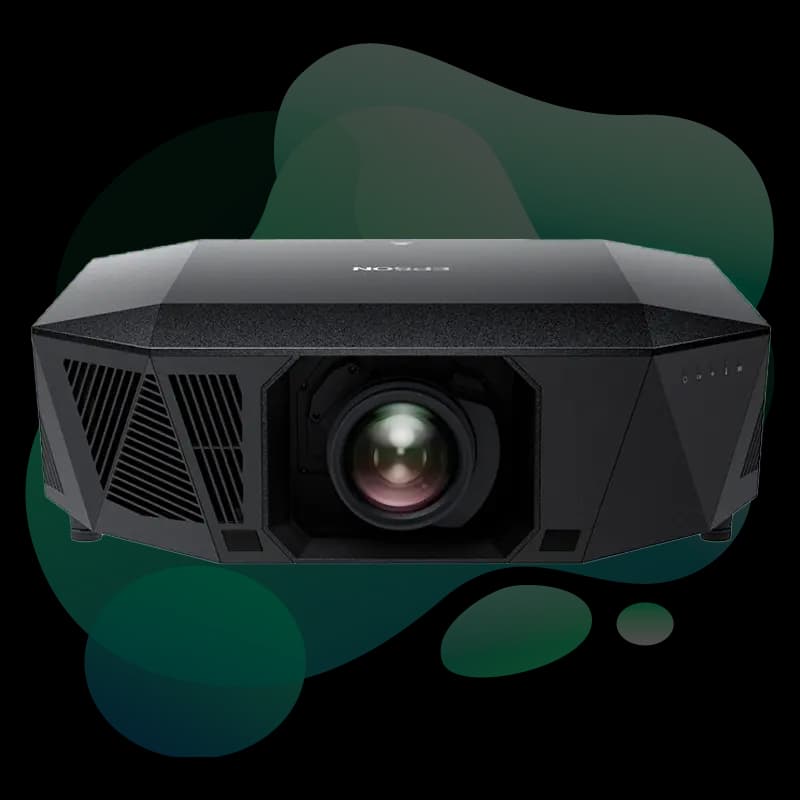 Epson EH-QL3000B side profile showing large premium chassis