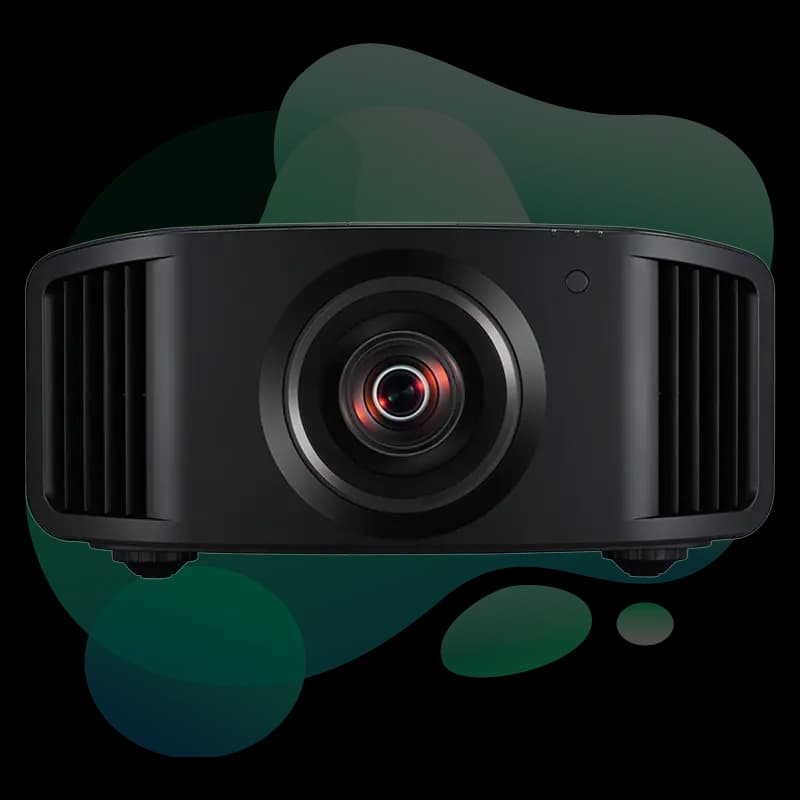 JVC DLA-NZ800 side view with motorized lens assembly