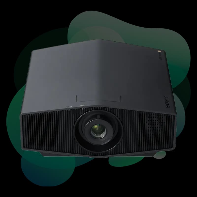 Sony VPL-XW5000ES native 4K laser projector front three-quarter view