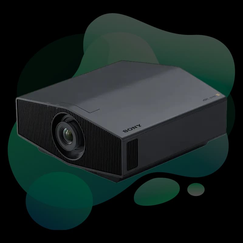 Sony VPL-XW5000ES front view showing native 4K lens assembly