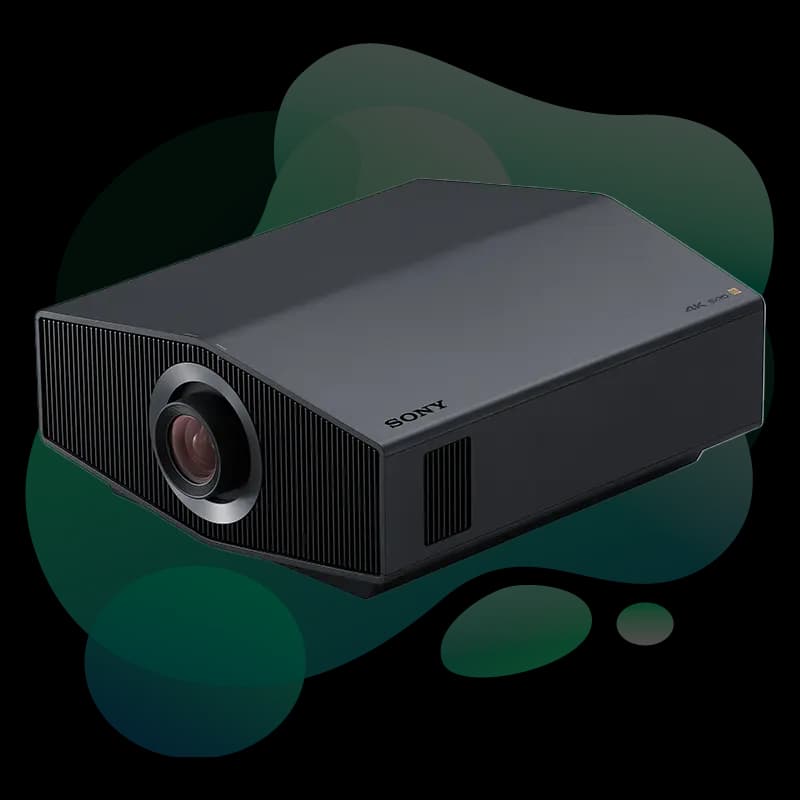 Sony VPL-XW6100ES side profile view showing compact chassis design