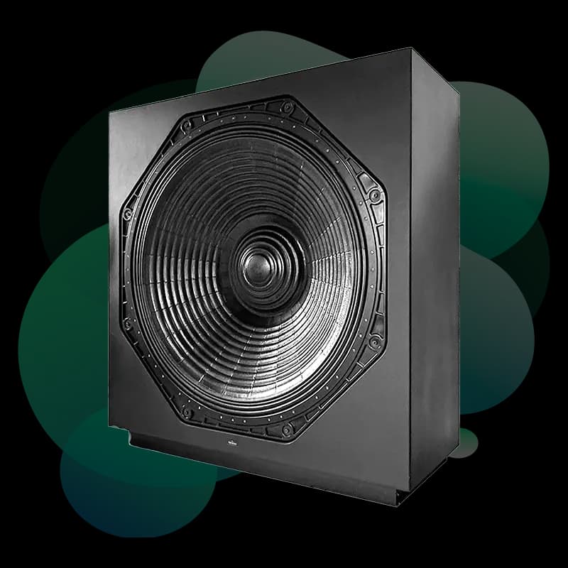 Ascendo THE64 Sub Pro Passive Sealed subwoofer scale reference