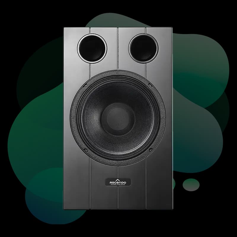 Ascendo THE10 Passive On Wall speaker mounting detail