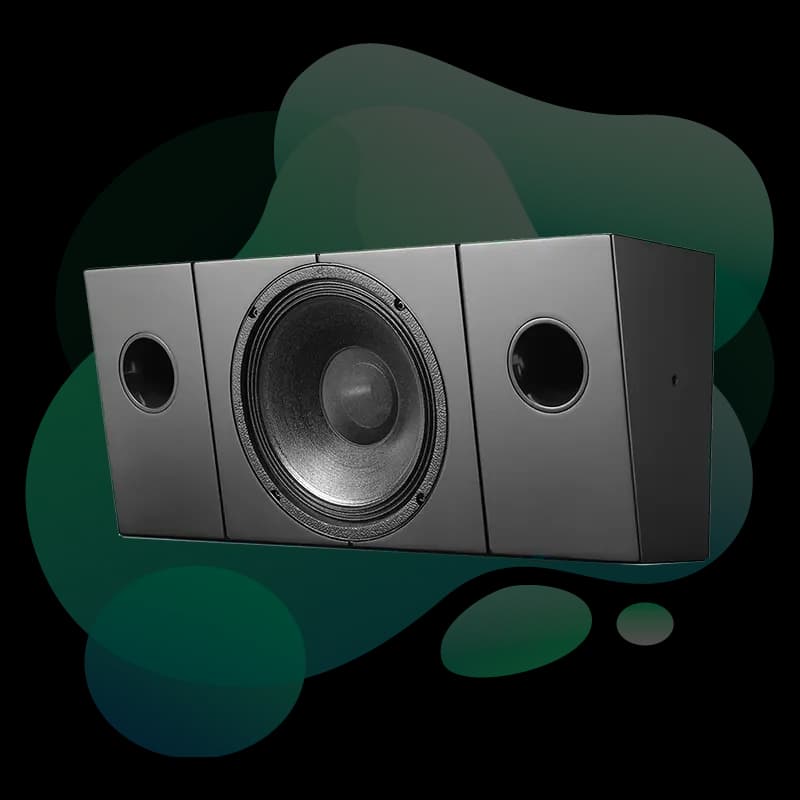 Ascendo THE10 Passive LED Phantom speaker detail view