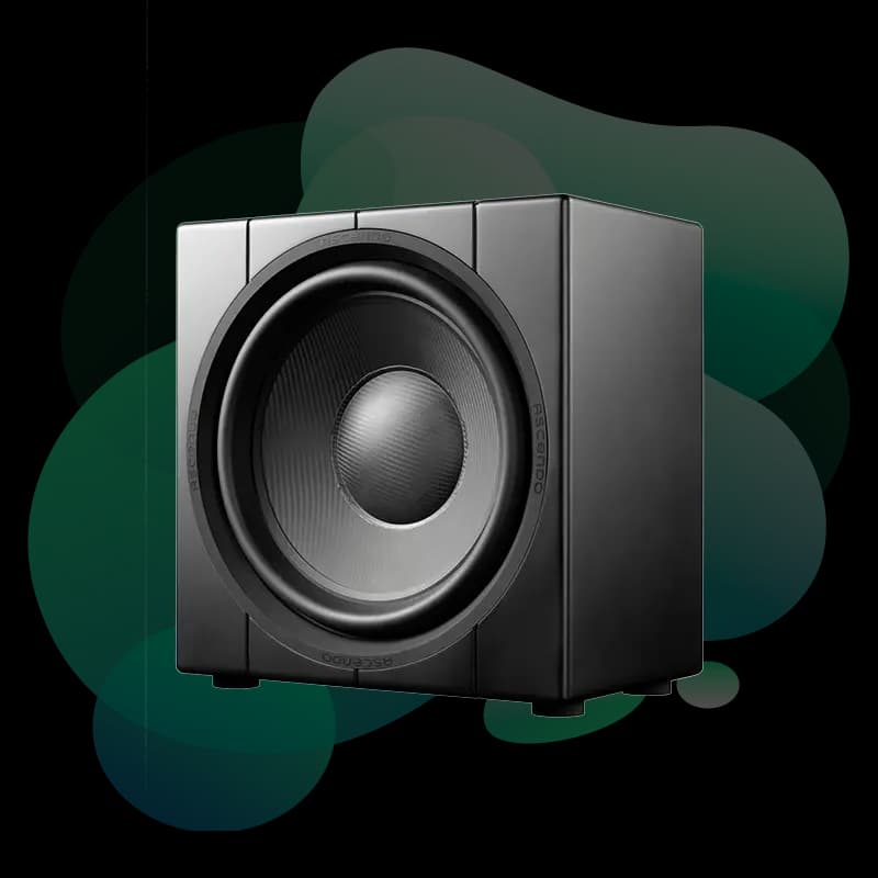 Ascendo THE16 Sub Pro Passive Sealed Shallow subwoofer front view