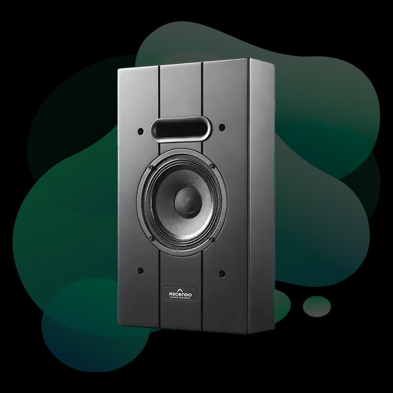 Ascendo THE6 Passive On Wall speaker front view