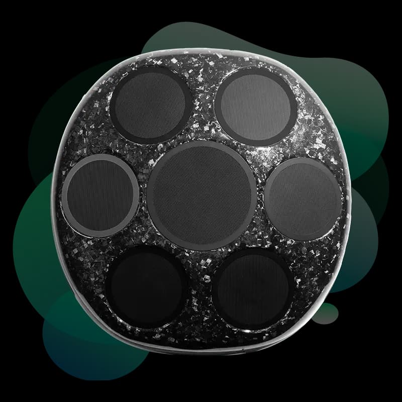 Ascendo THE HALO 10 PRO rear connectivity and mounting detail