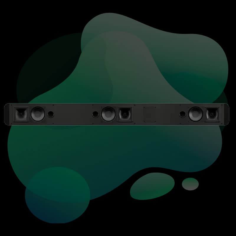 Krix LX-7 linear LCR cinema soundbar front view