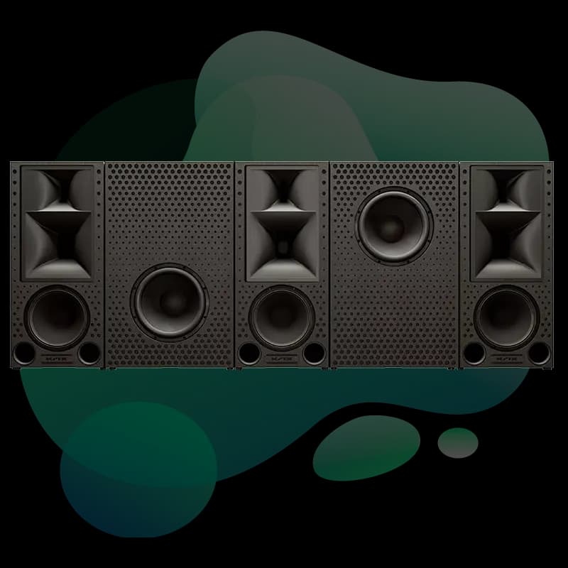 Krix MX-40i modular cinema speaker with integrated subwoofer section