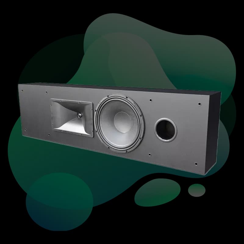 Krix Megaphonix on-wall cinema speaker front view