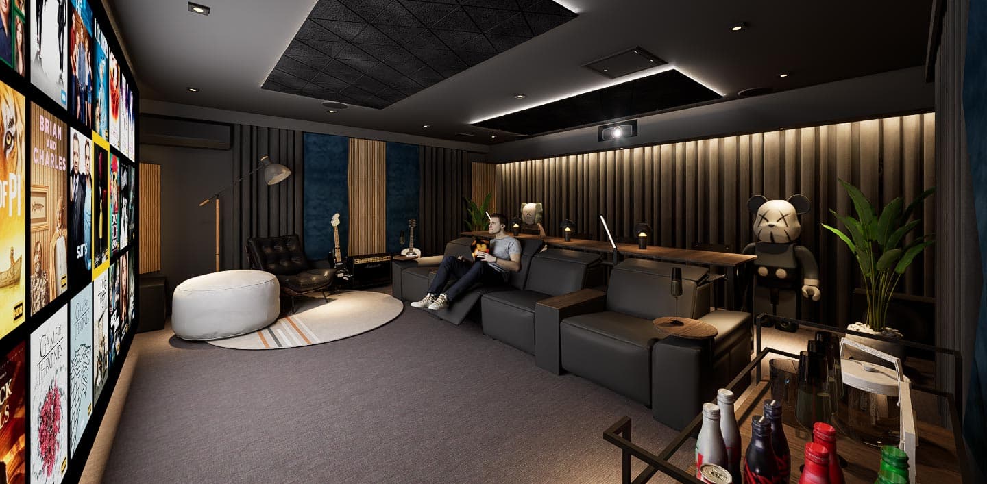 Luxury home cinema room