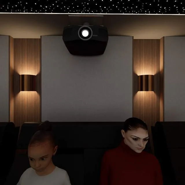 Recess Binging, a Kolosseum home cinema design visualisation