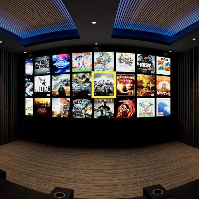 Blue Moon, a Kolosseum home cinema design visualisation