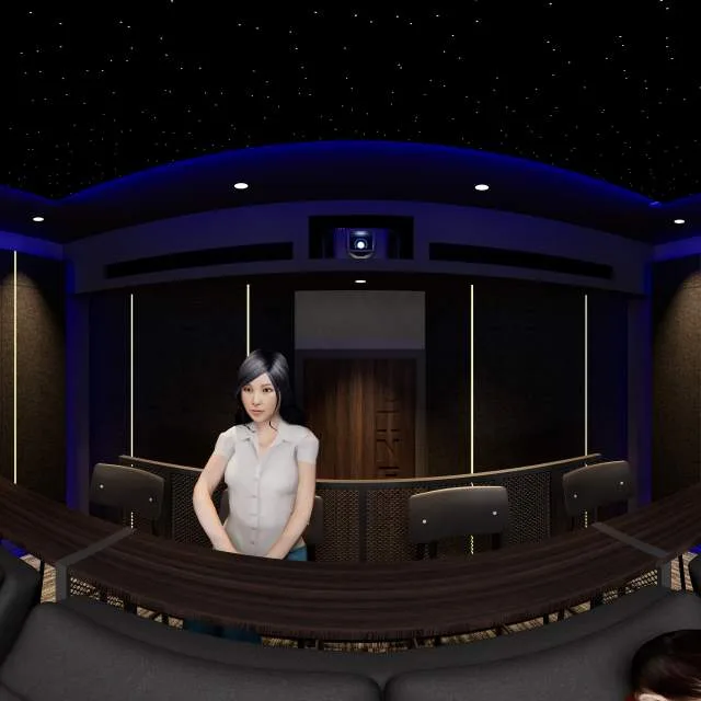 Discreet Entertainment, a Kolosseum home cinema design visualisation