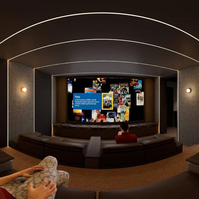 Runway Entertainment, a Kolosseum home cinema design visualisation
