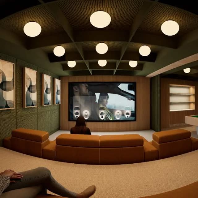 Grid Atmosphere, a Kolosseum home cinema design visualisation