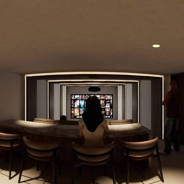 Tunnel Theory, a Kolosseum home cinema design visualisation