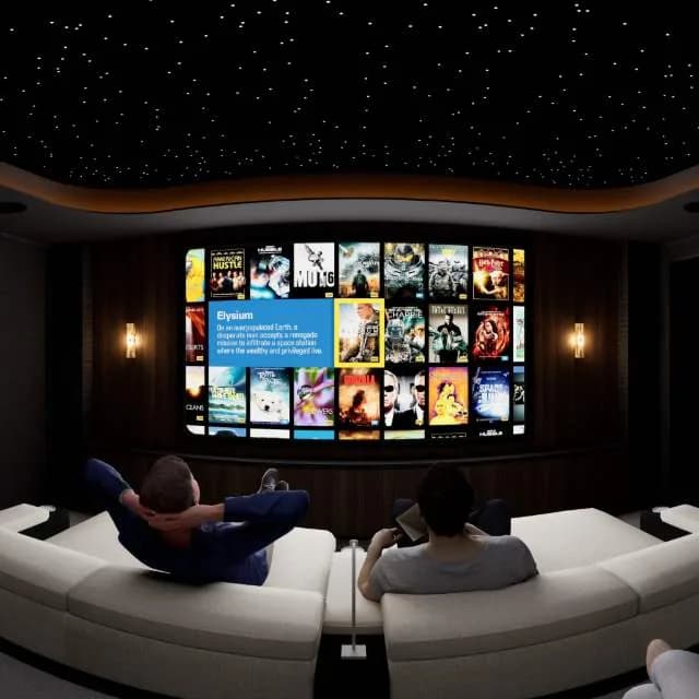 Textured Halo, a Kolosseum home cinema design visualisation