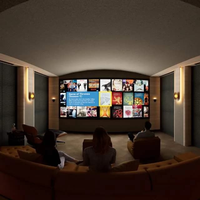 Curved Illusions, a Kolosseum home cinema design visualisation