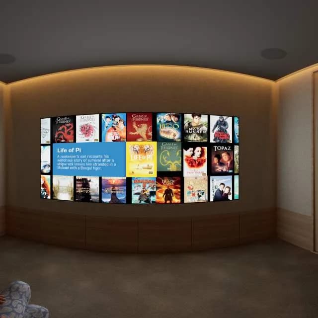 Minimal Grazing, a Kolosseum home cinema design visualisation