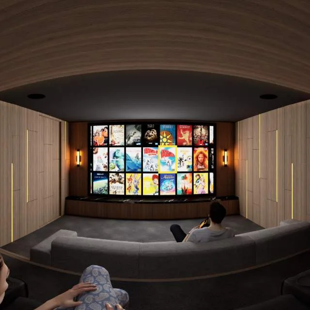 Waves and Motion, a Kolosseum home cinema design visualisation