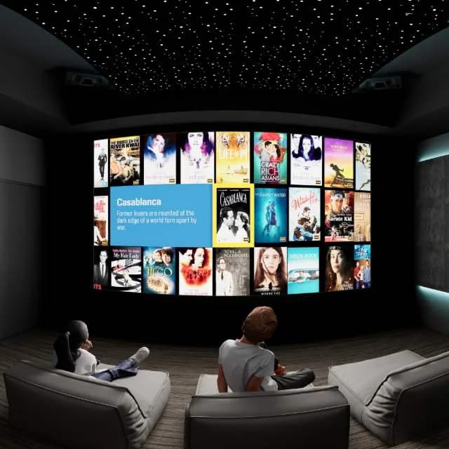 Halo and Stars, a Kolosseum home cinema design visualisation