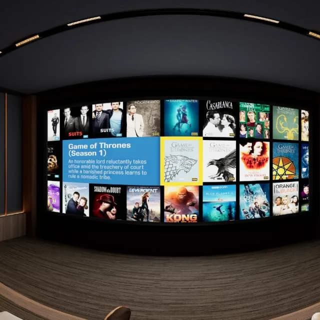 Domus, a Kolosseum home cinema design visualisation